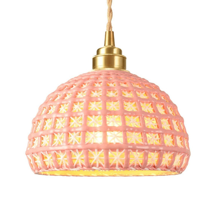 Best new LOLA Unique Ceramic Bedroom Colorful Pendant Light P5277