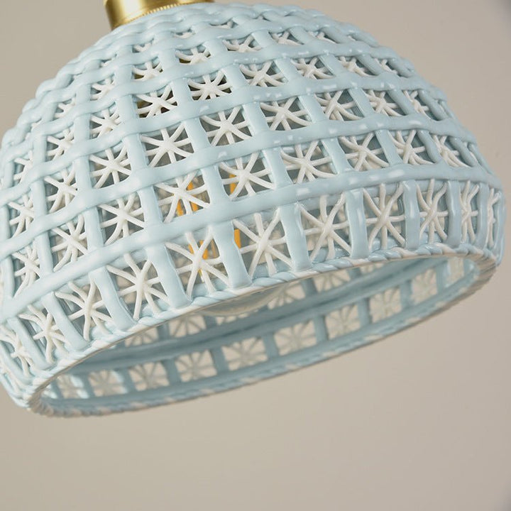 Best new LOLA Unique Ceramic Bedroom Colorful Pendant Light P5277