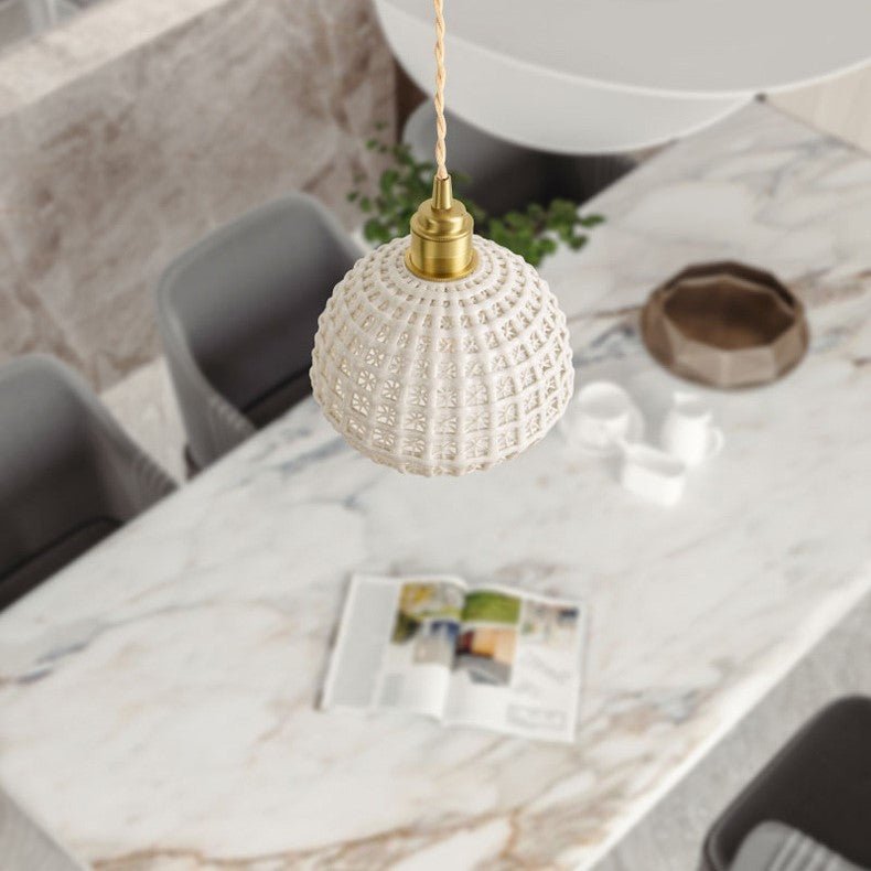 Best new LOLA Unique Ceramic Bedroom Colorful Pendant Light P5277