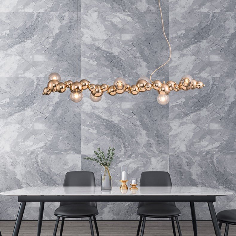 LUZ Luxury LED Gold Living Room Pendant Light P5267