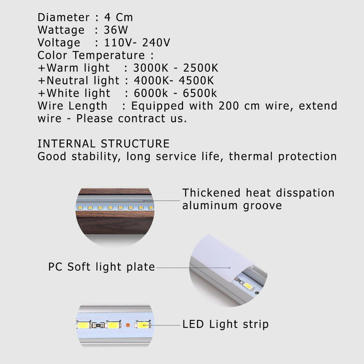 Best new Led Ceiling Pendant Fixture Modern Minimalist Style Home Lighting