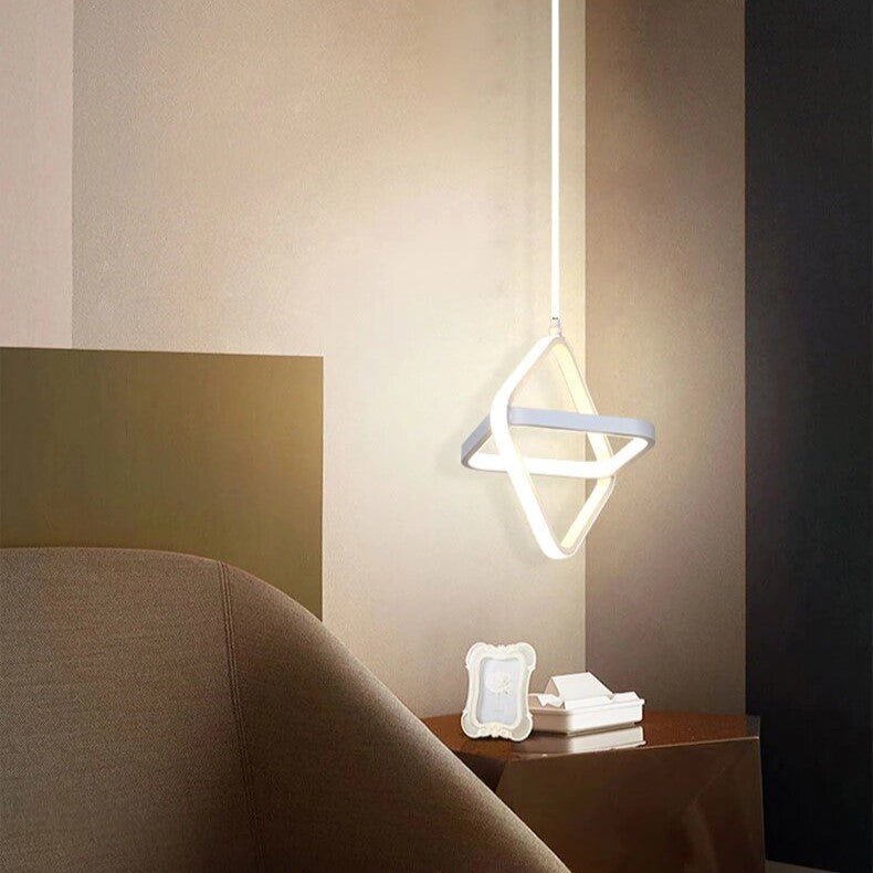 Best new MAITE Modern Black White Frame Pendant Light P5263