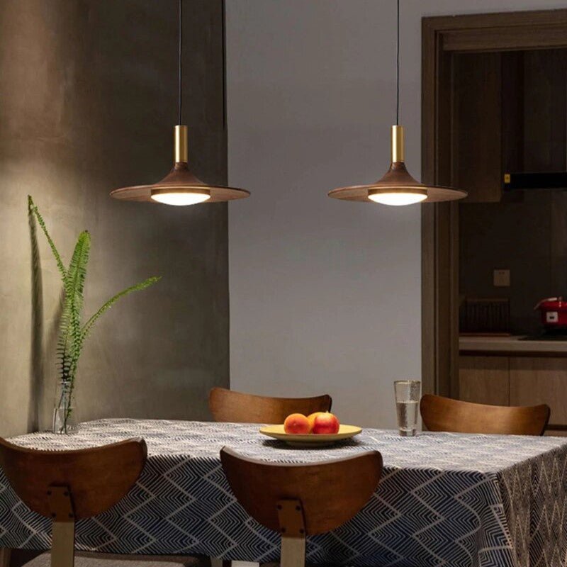 Best new MARGO Creative Black Walnut Nordic Pendant Light P5336