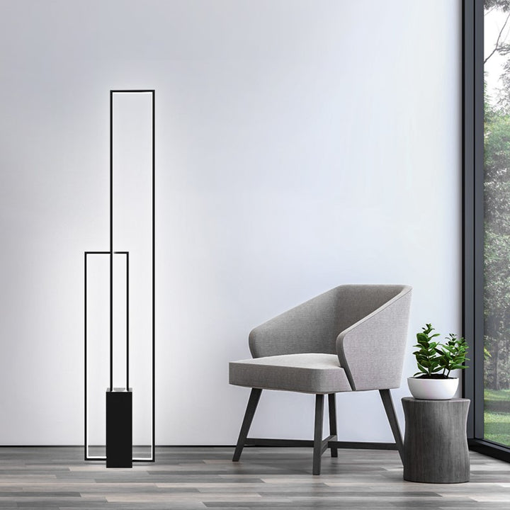 Best new MARINA Rectangle Minimalist Floor Lamp F5374