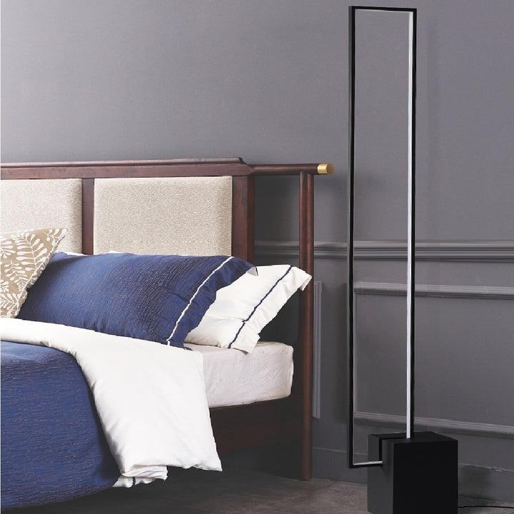 Best new MARINA Rectangle Minimalist Floor Lamp F5374