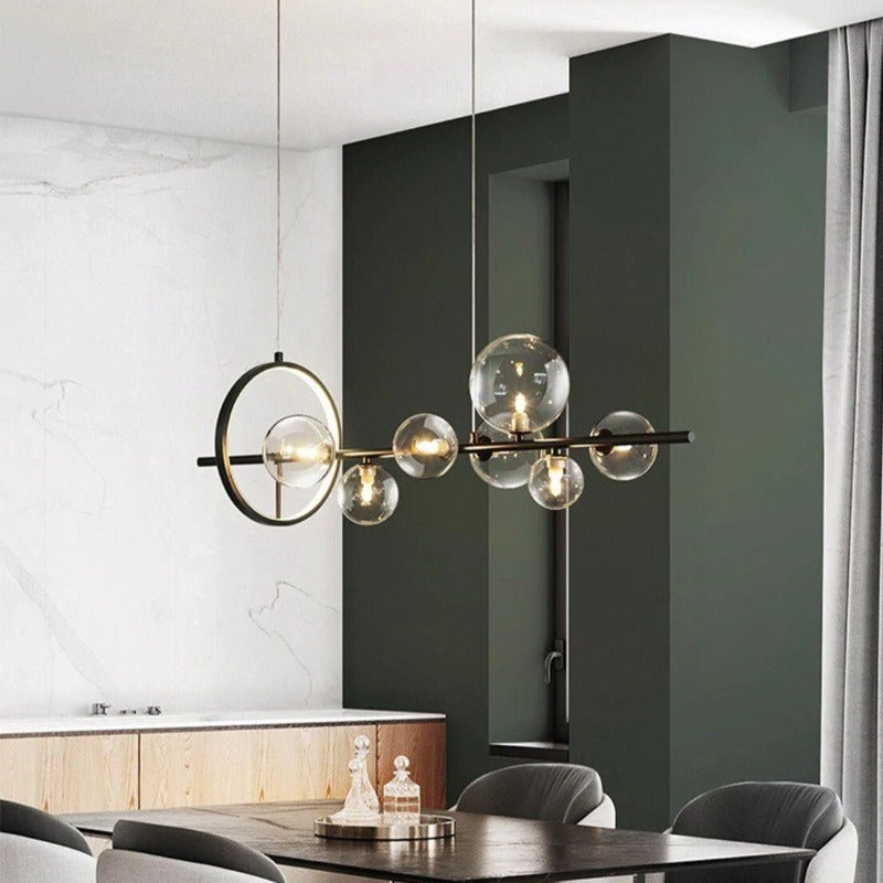 Best new Modern Ceiling Industrial Rustic Iron Glass Bubble Unique Pendant Light