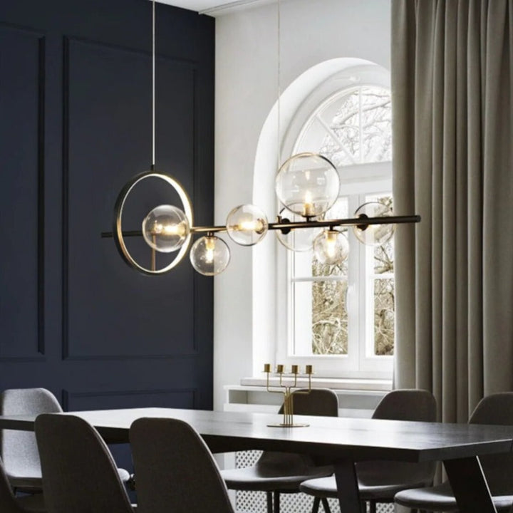 Best new Modern Ceiling Industrial Rustic Iron Glass Bubble Unique Pendant Light