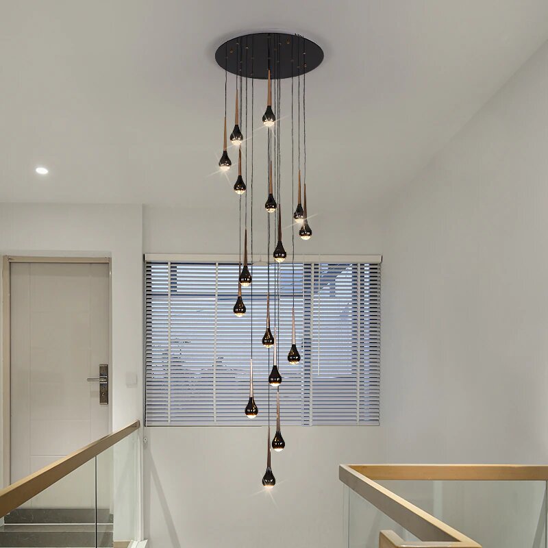 Best new NICOLE Long Staircase Home Decor Chandelier P5394