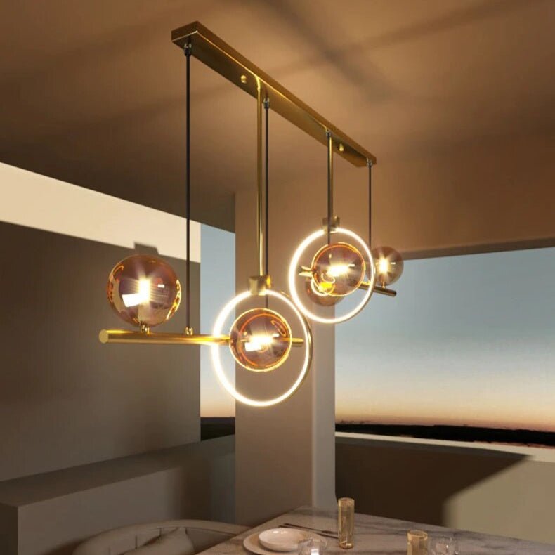 Best new OPAL Golden Modern LED Pendant P5151