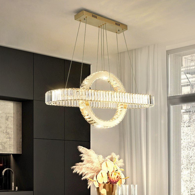 Best new OTTAVIA Luxury Crystal Oval Pendant Light P5356