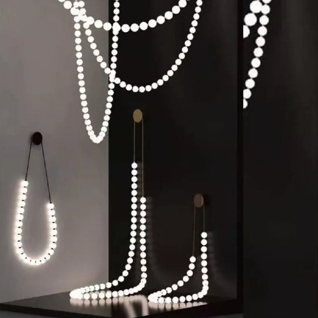 Best new PEARLIES Led Ceiling Fixture Glass Necklaces Globes Pendant Light