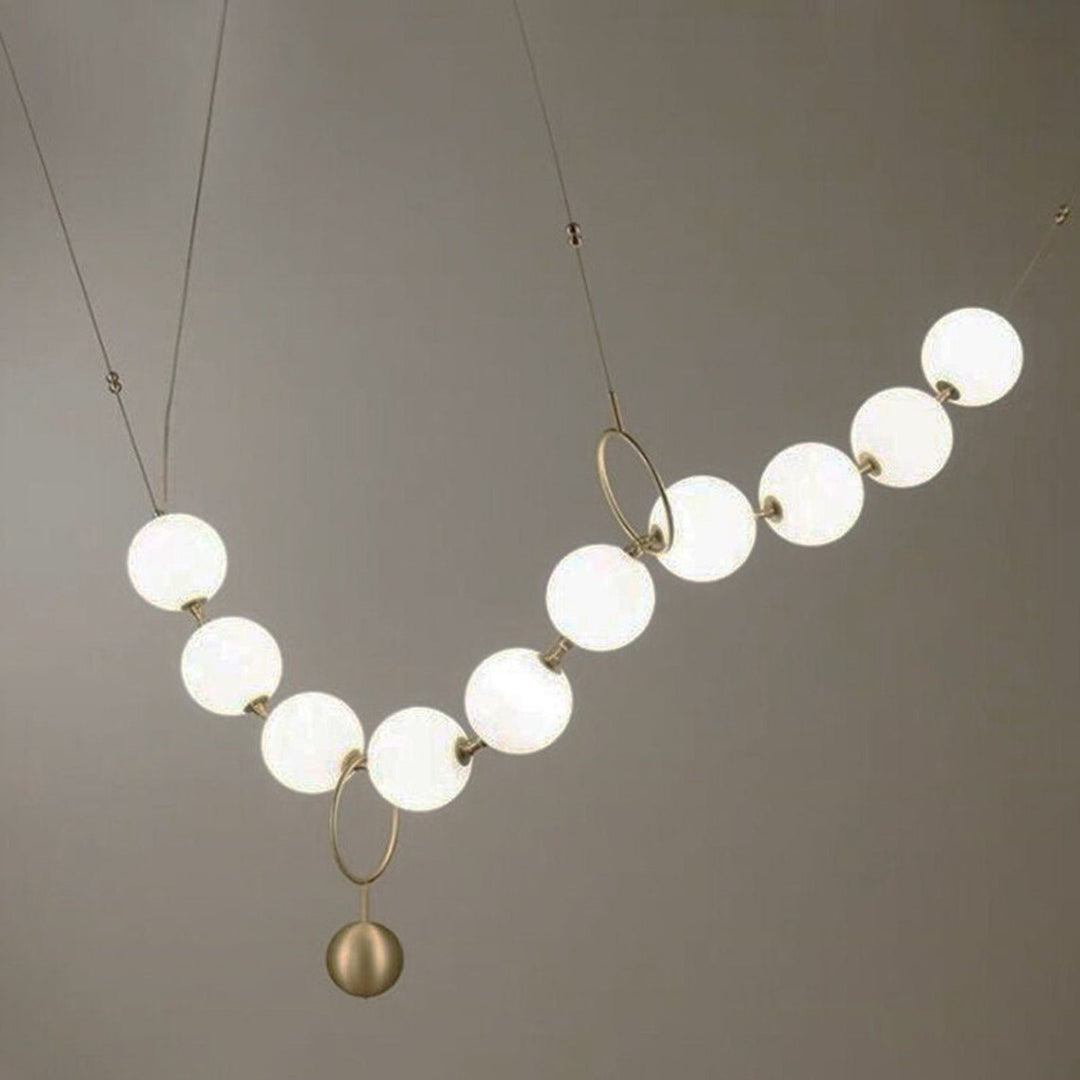 Best new PEARLIES Led Ceiling Fixture Glass Necklaces Globes Pendant Light