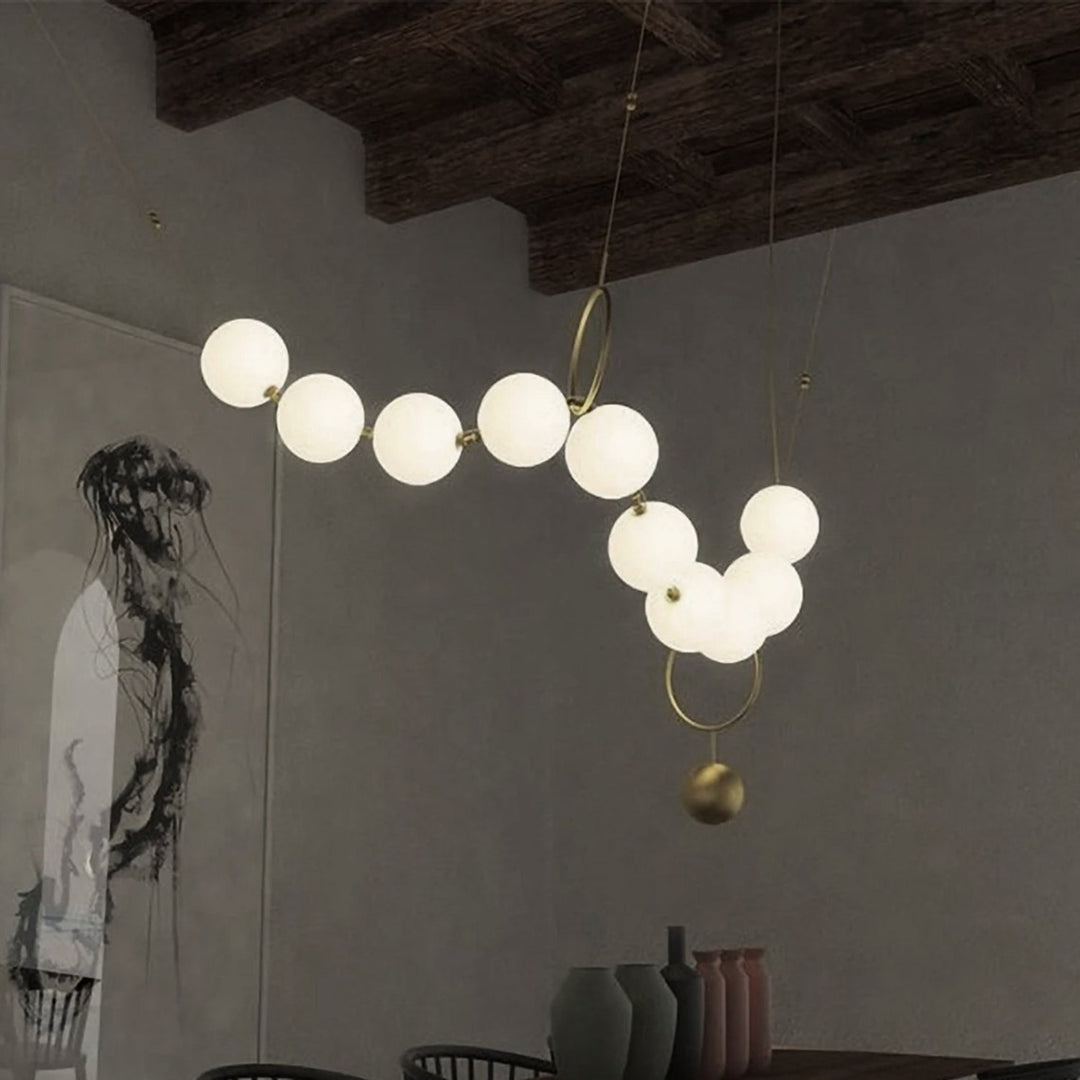 Best new PEARLIES Led Ceiling Fixture Glass Necklaces Globes Pendant Light