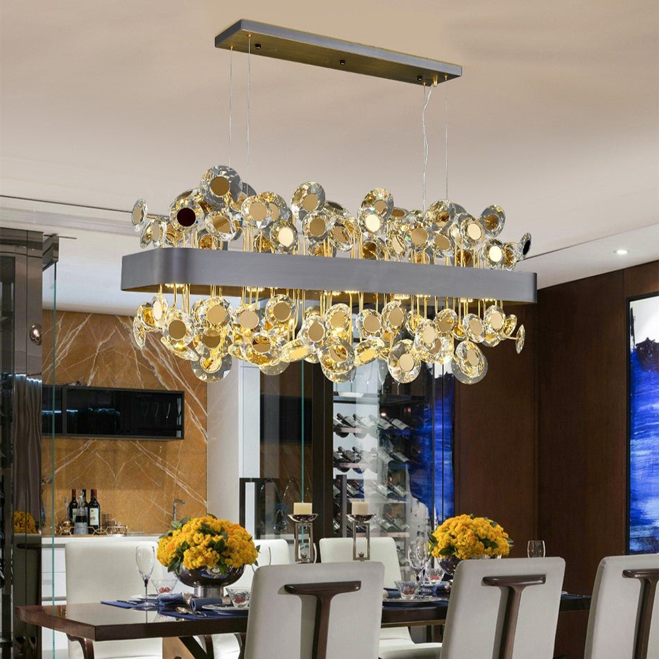 Best new RAIMONA Crystal LED Kitchen Island Chandelier C5370