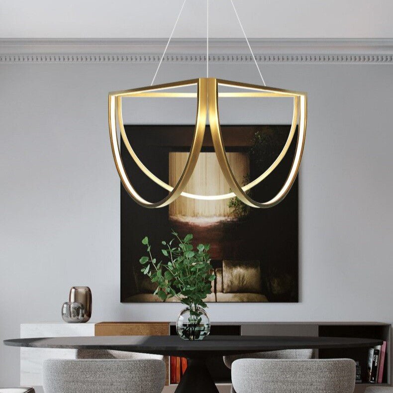 Best new ROSARIO Indoor Postmodern Gold Pendant Light P5271