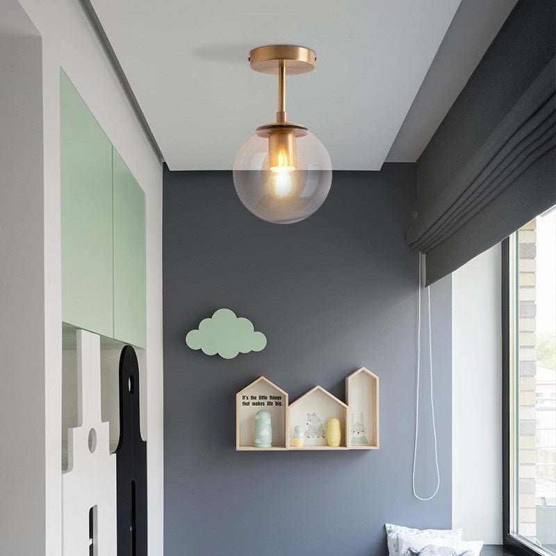Best new SANTIAGO Minimalist Glass Hallway Ceiling Light C5280