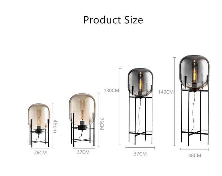 Best new SENCILLA Modern Minimalist Nordic Home Decor Novelty Glass Floor Lamp