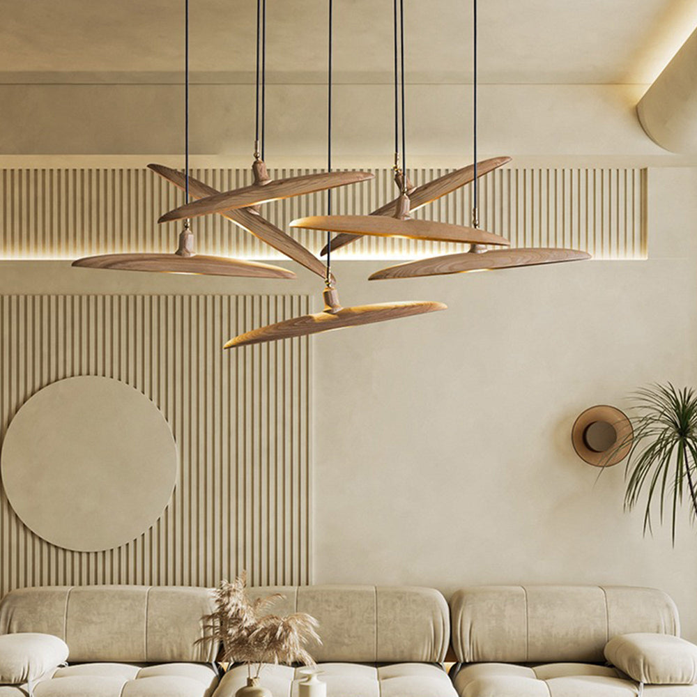 Best new SOLEIL Solid Wood Modern Creative Pendant Light P5304