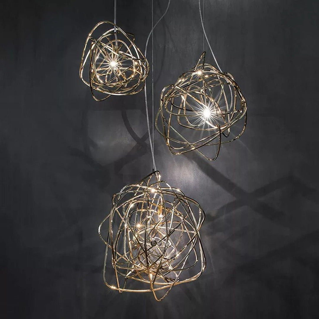 Best new Simple Iron Art Random Curves Home Kitchen Decor Pendant Light