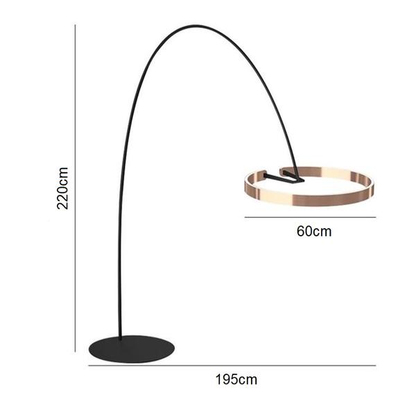 STON Black and Gold Floor Lamp
