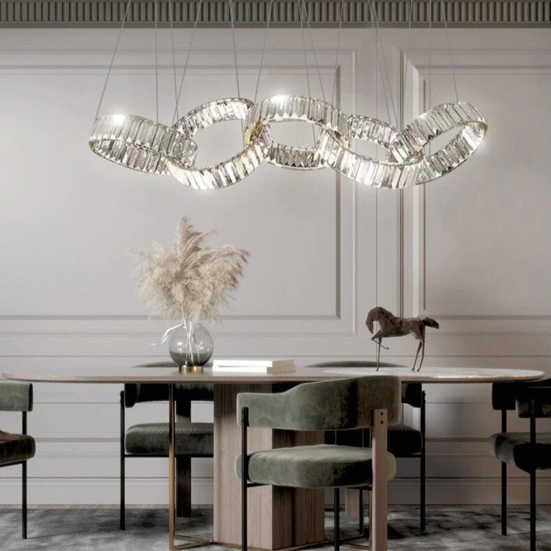Best new VICTORIA Crystal Luxury Long Chandelier C5351