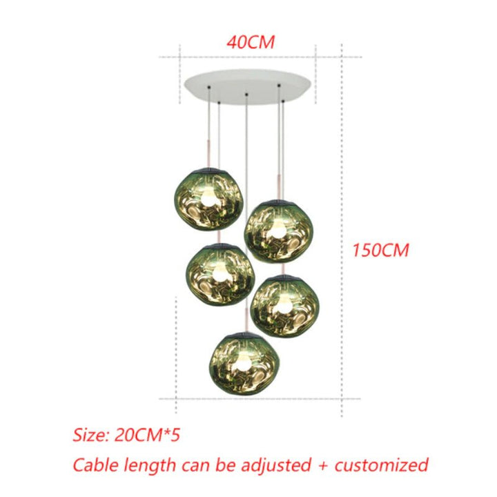 Best new VISTOSA Nordic Colorful Living Room Pendant Light P5293