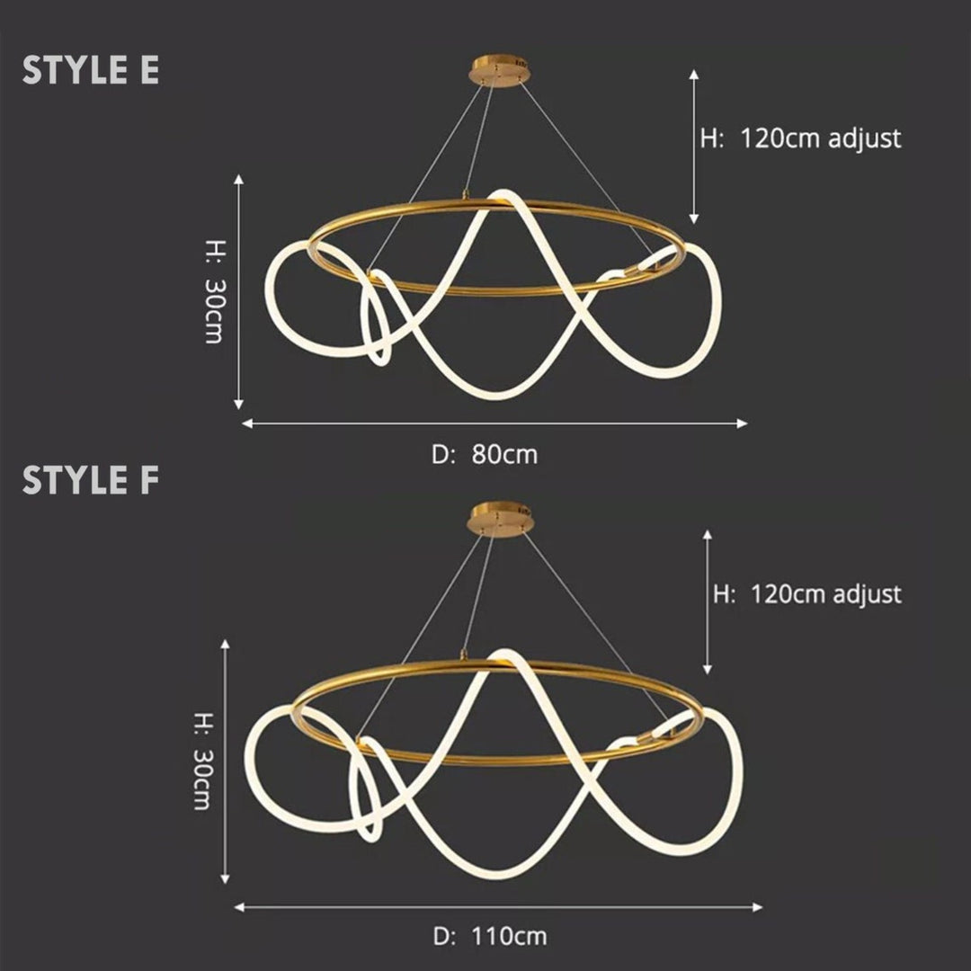 Best new WRIGGLY Modern Led Minimalist Decor Fixture Shades Pendant Light