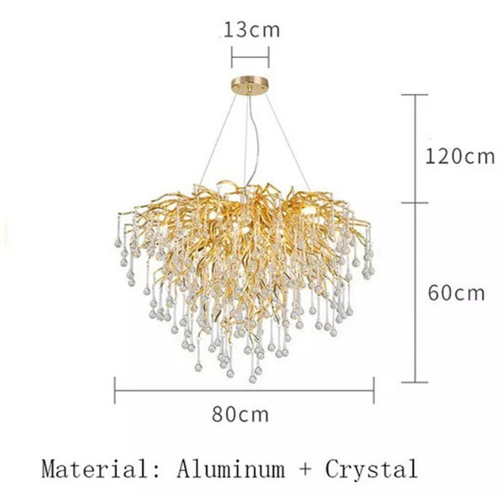 Best new Water Drop Crystal Luxury Chandelier Home Decor Pendant Light