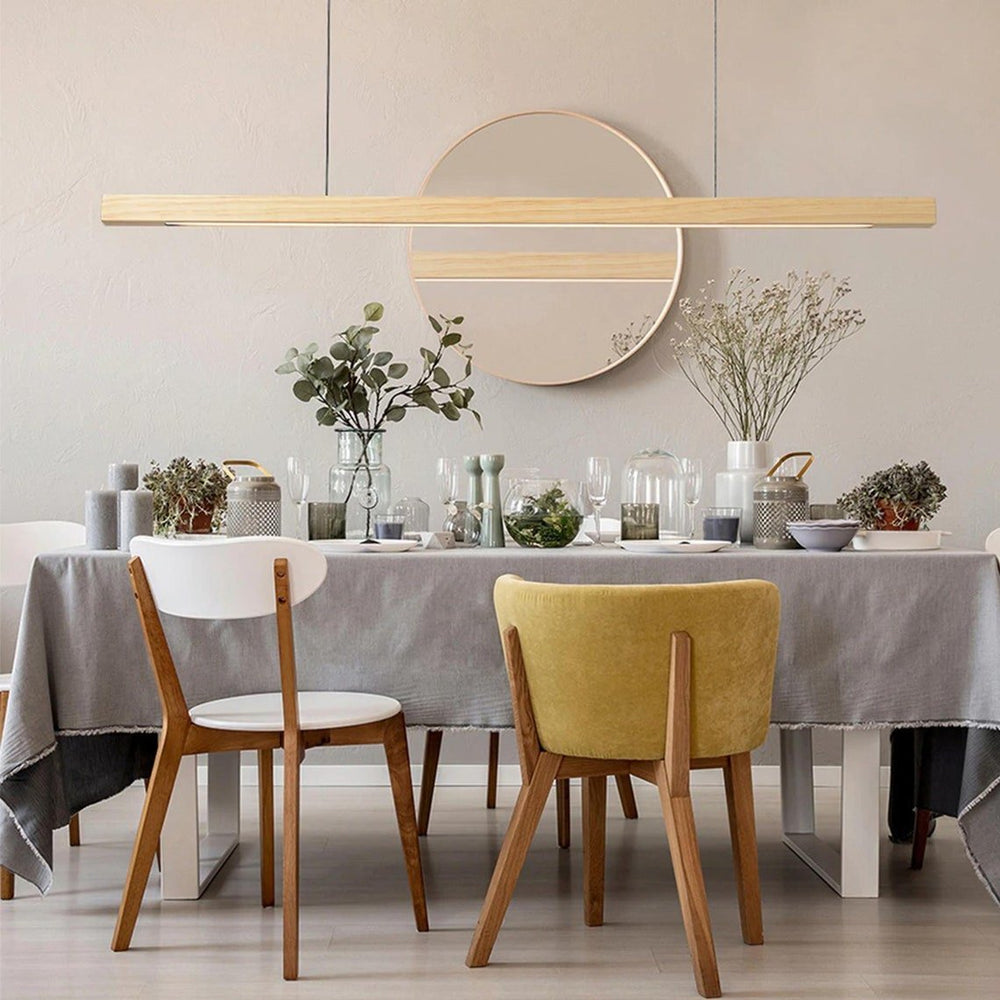 Best new Wood Lamp Pendant Light Ceiling Decor Modern LED Minimalist Home Lighting