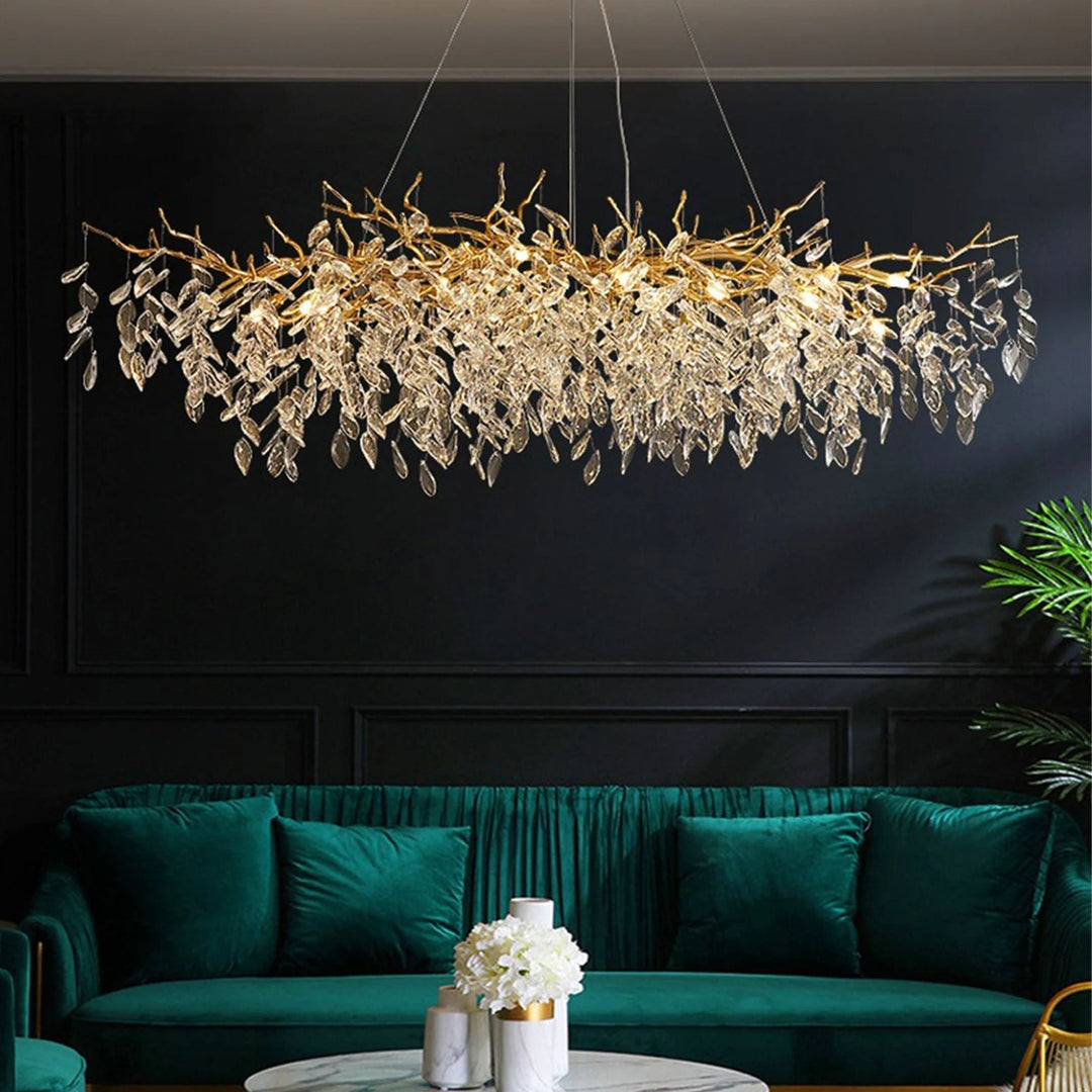 OVALO Gold Branch Chandelier Lighting