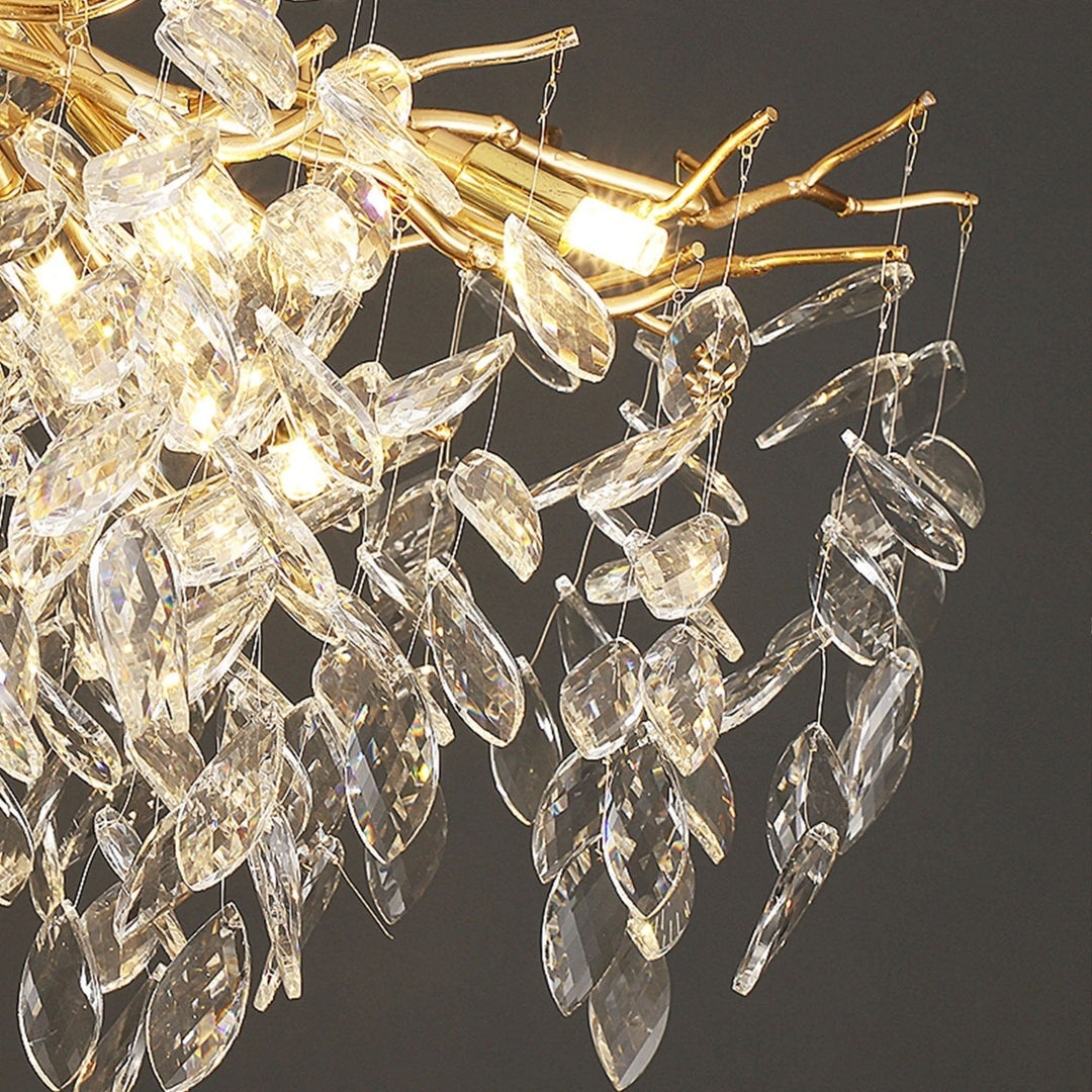 OVALO Gold Branch Chandelier Lighting