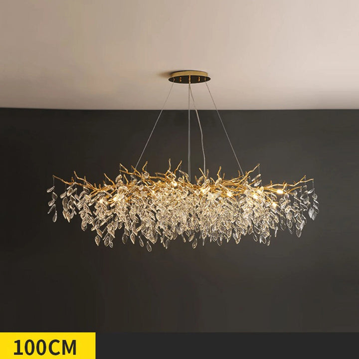 OVALO Gold Branch Chandelier Lighting