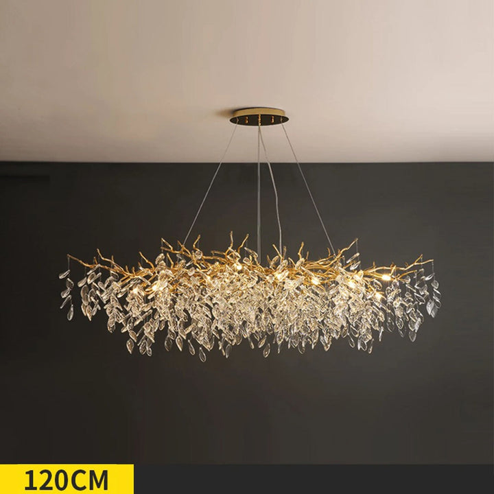 OVALO Gold Branch Chandelier Lighting